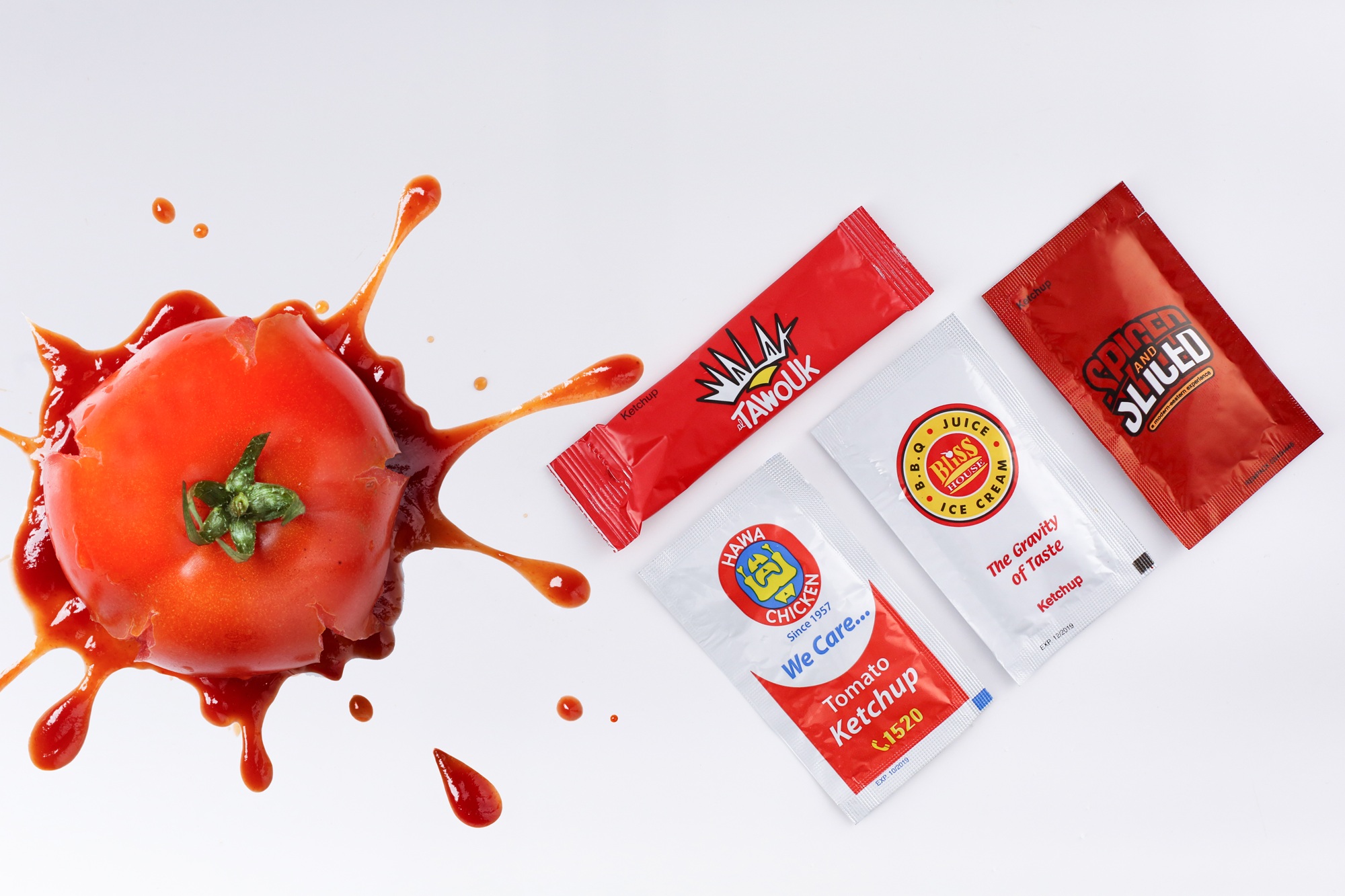 Branded Ketchup Sachets for Takeaway & Delivery