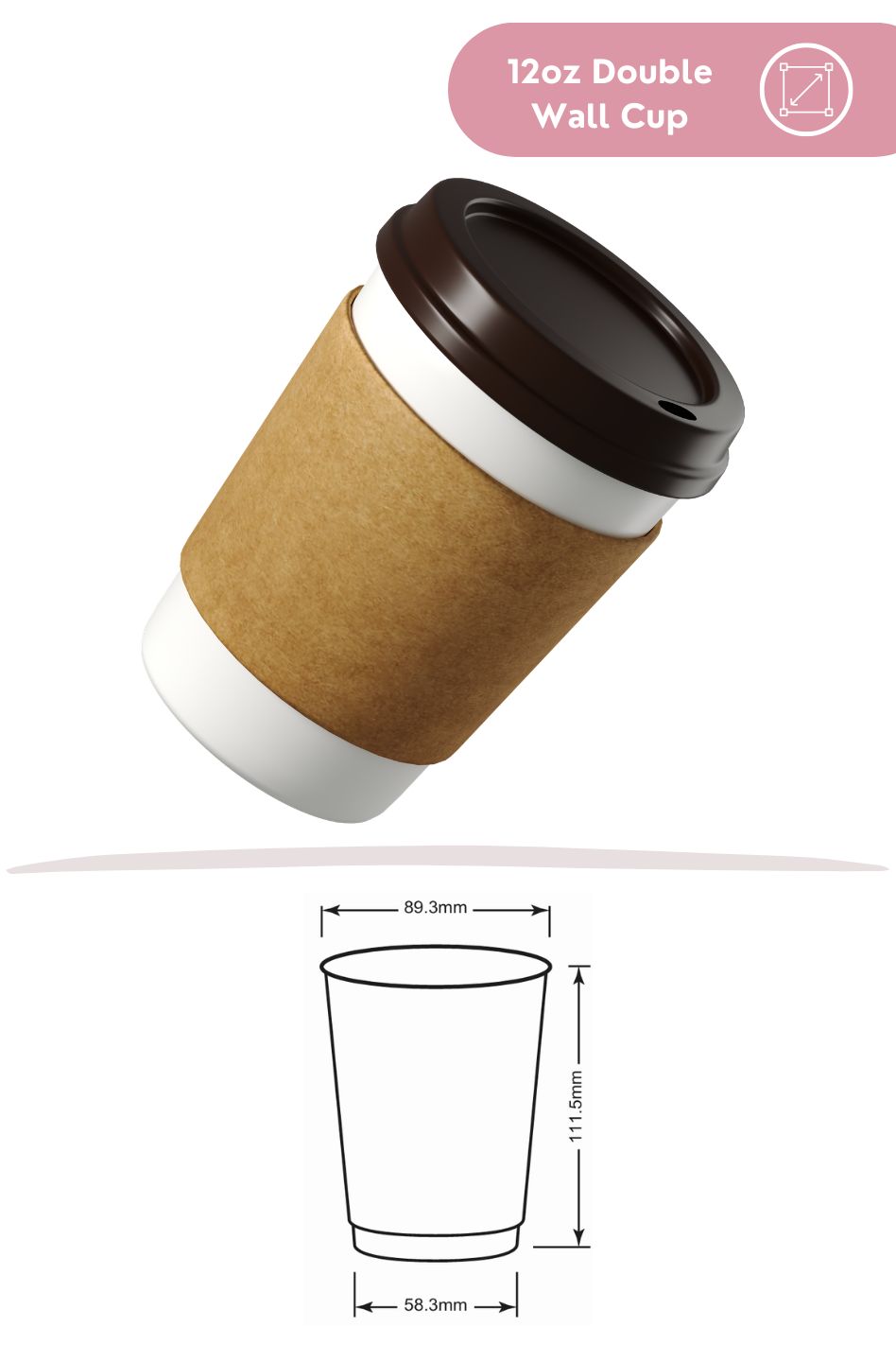 12oz Double Wall Cup