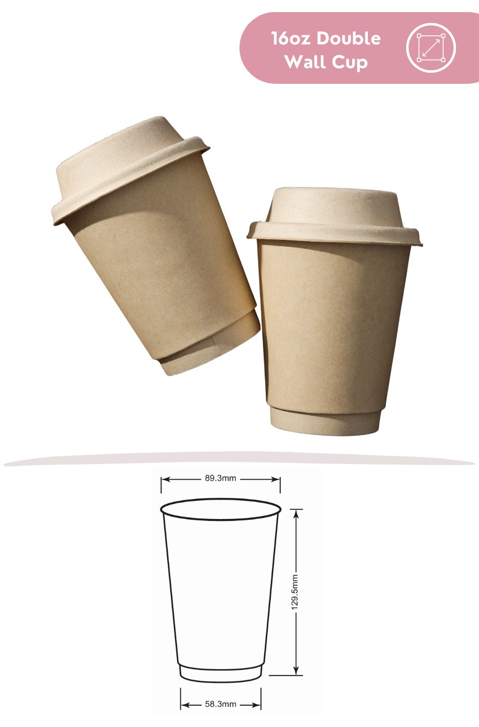 16oz Double Wall Cup