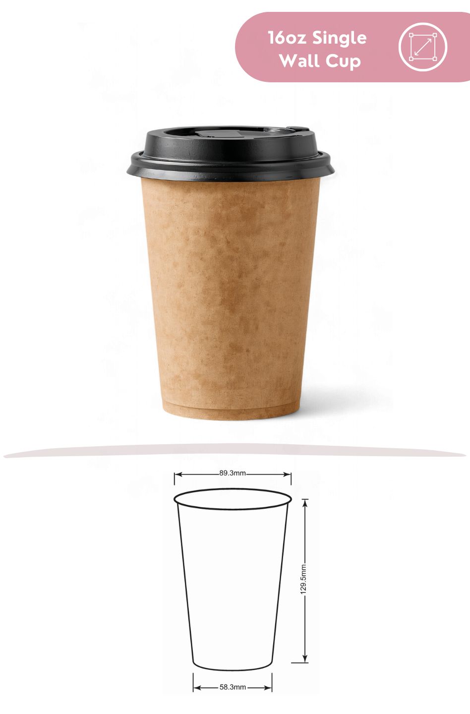 16oz Single Wall Cup