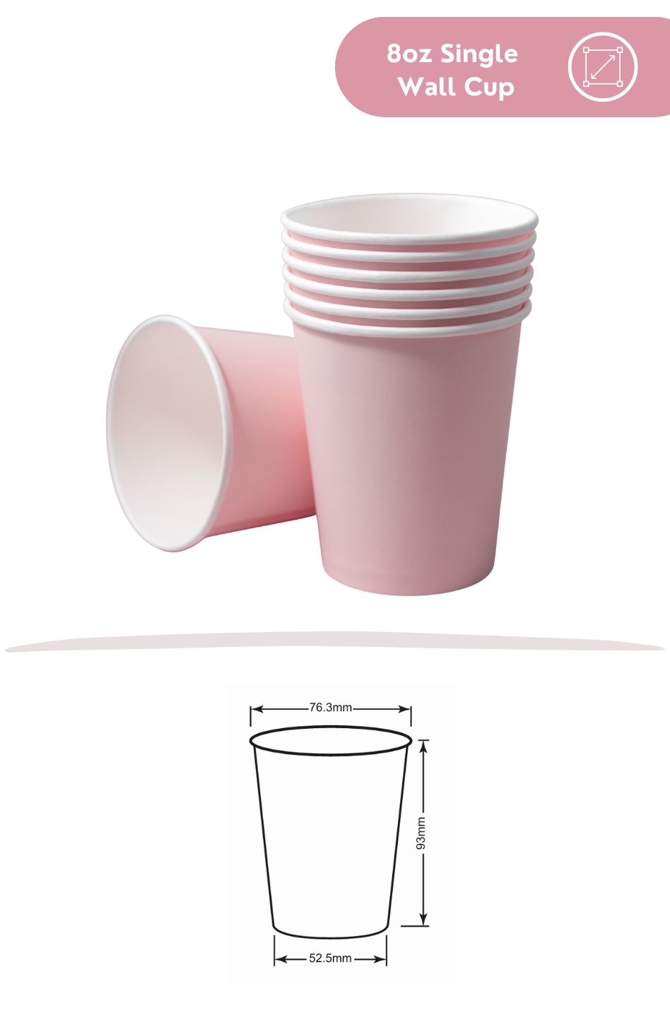8oz Single Wall Cup