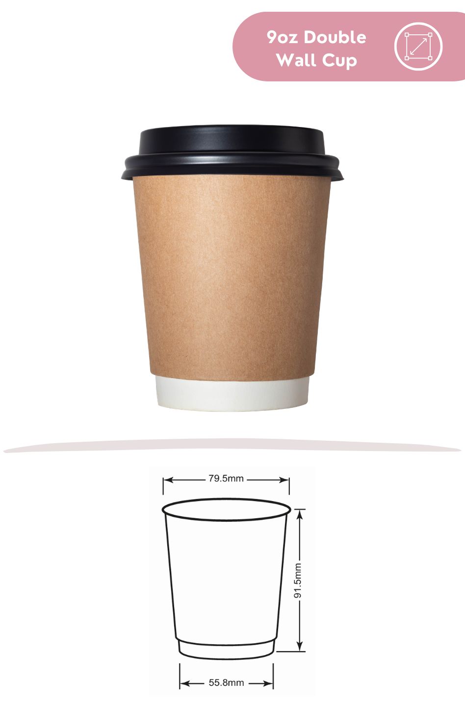 9oz Double Wall Cup
