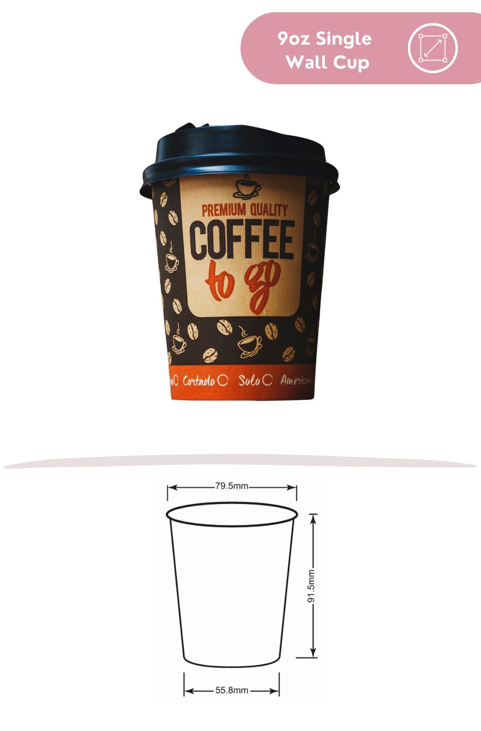 9oz Single Wall Cup