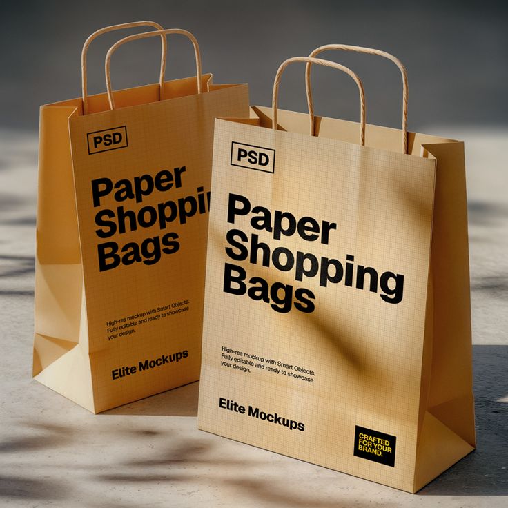 Custom paper shopping bags